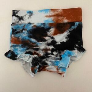 Angel Dear x Spearmint Love Crinkle Tie Dye Blue Ruffle Bloomers 3-6 Months NWT